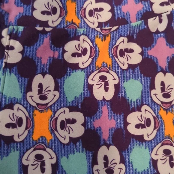 LuLaRoe Disney Mickey Mouse Leggings SZ One Size NWOT - Picture 2 of 4